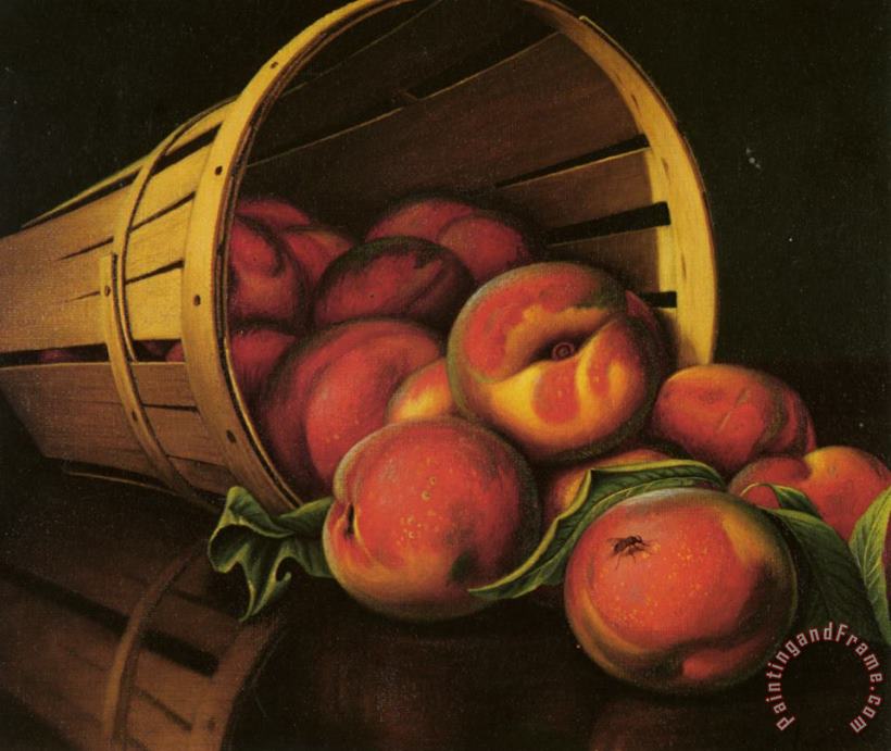 Levi Wells Prentice Basket of Peaches Art Painting