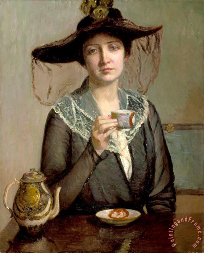 Lilla Cabot Perry A Cup of Tea Art Print