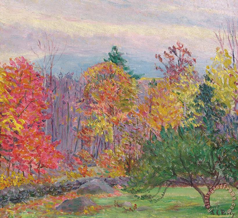 Lilla Cabot Perry Landscape At Hancock In New Hampshire Art Print