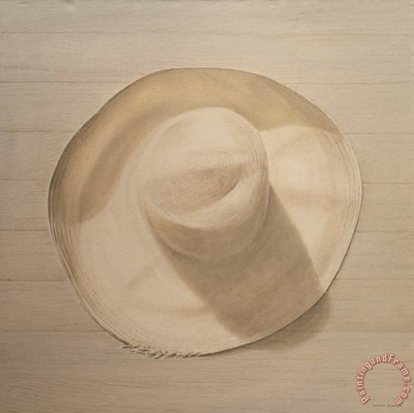 Travelling Hat On Dusty Table painting - Lincoln Seligman Travelling Hat On Dusty Table Art Print