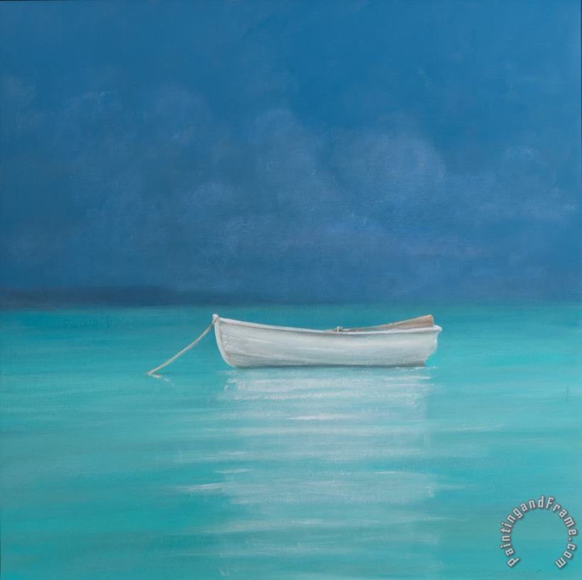 Lincoln Seligman White Boat Kilifi 2012 Art Painting