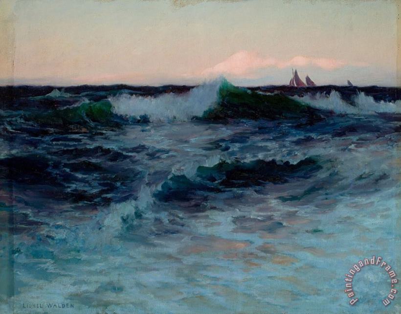 Rough Waters painting - Lionel Walden Rough Waters Art Print
