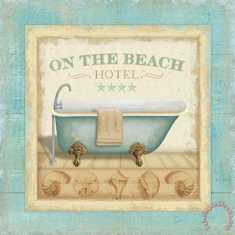 Lisa Audit Beach Hotel I Art Print