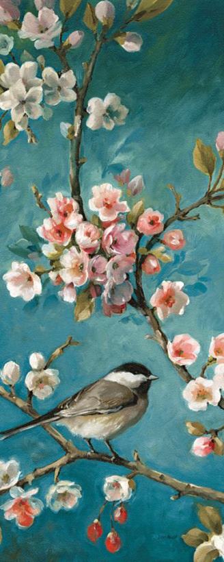 Blossom III painting - Lisa Audit Blossom III Art Print