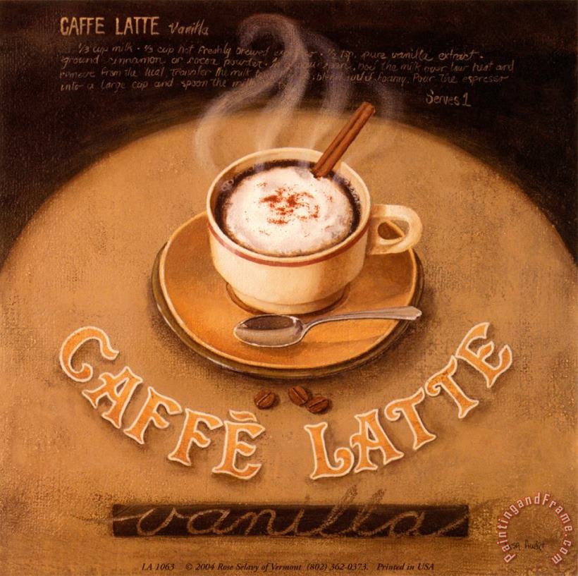 Cafe Latte painting - Lisa Audit Cafe Latte Art Print