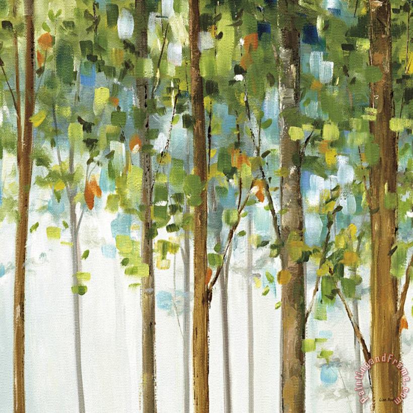 Forest Study III painting - Lisa Audit Forest Study III Art Print