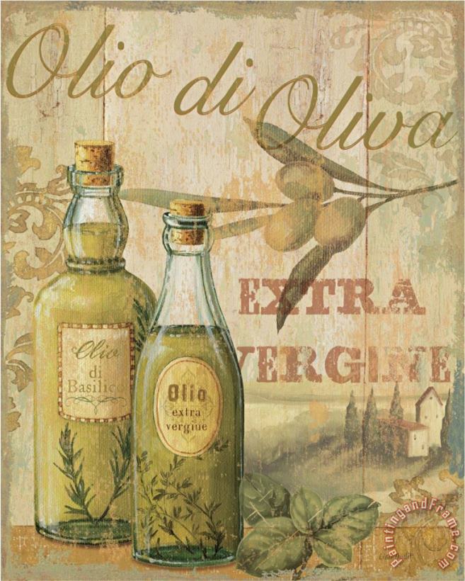 Olio Di Oliva I painting - Lisa Audit Olio Di Oliva I Art Print