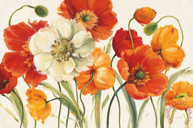 Lisa Audit Poppies Melody I Art Painting