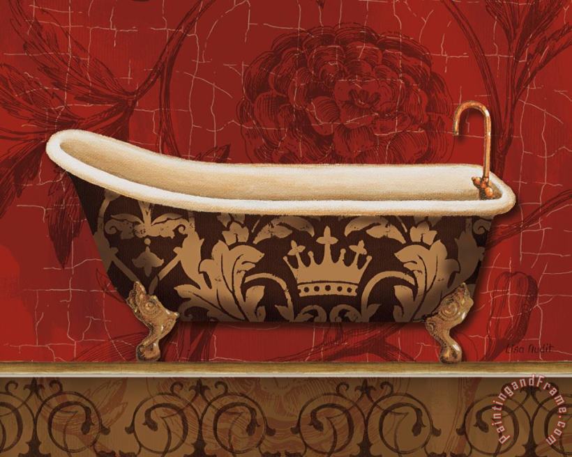 Lisa Audit Royal Red Bath II Art Print