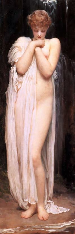 A Bather painting - Lord Frederick Leighton A Bather Art Print