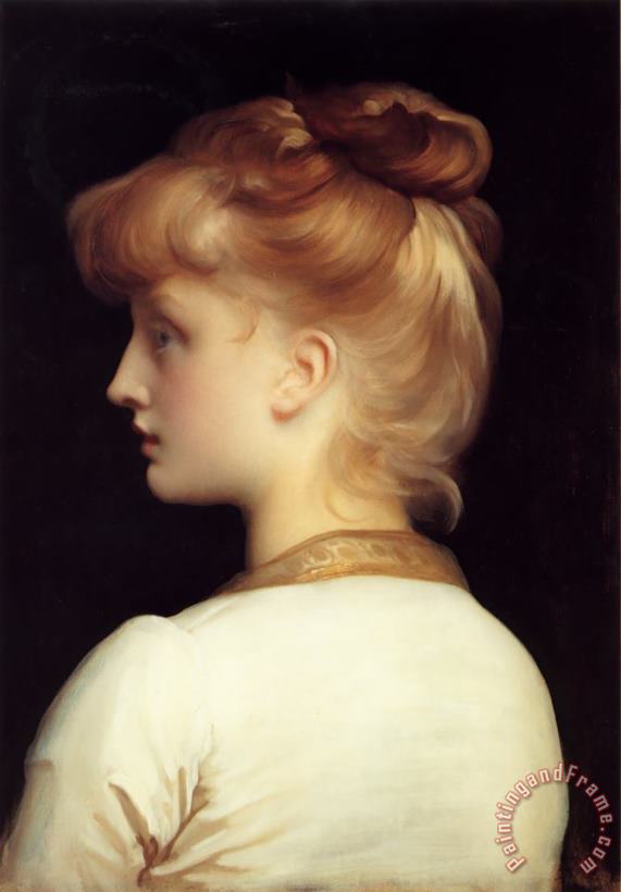 Lord Frederick Leighton A Girl Art Painting