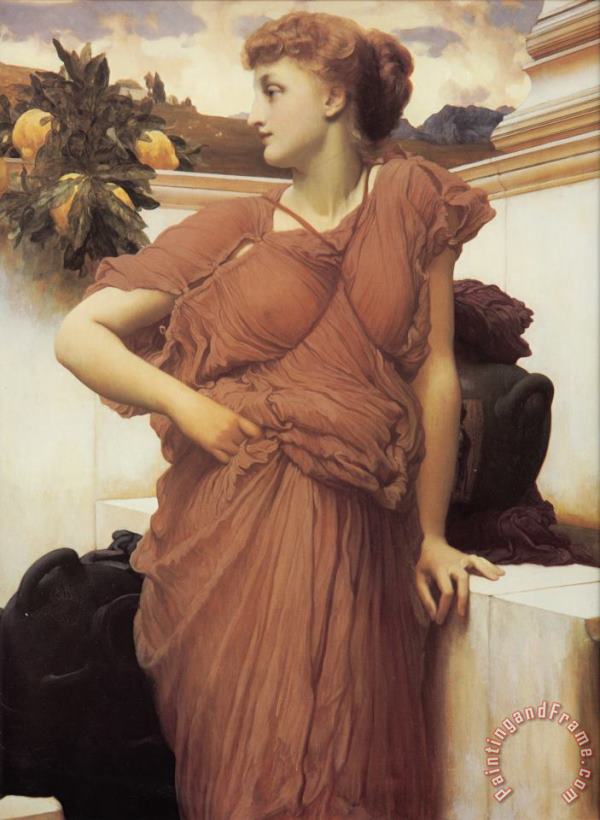 Lord Frederick Leighton At The Fountain Art Painting