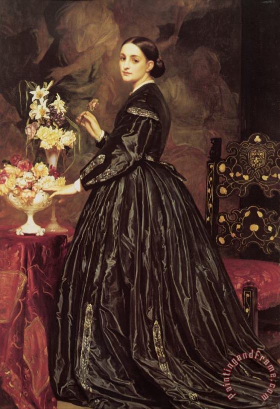 Mrs James Guthrie painting - Lord Frederick Leighton Mrs James Guthrie Art Print