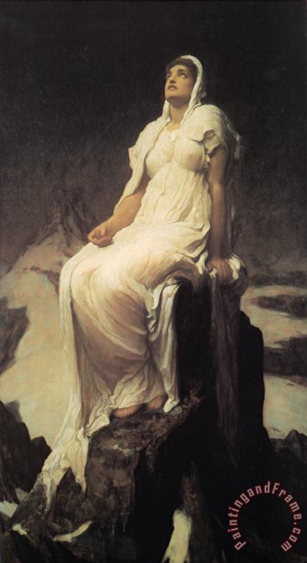 Lord Frederick Leighton The Spirit of The Summit Art Painting