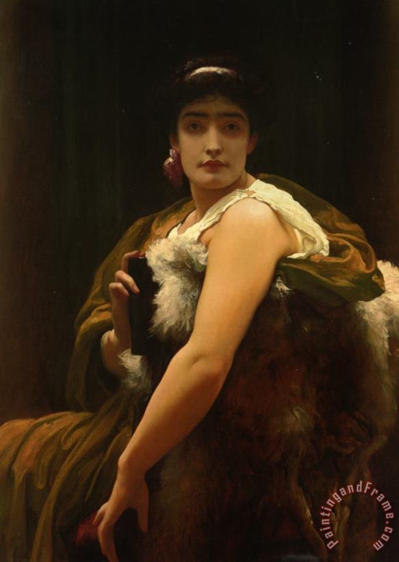 Lord Frederick Leighton Twixt Hope And Fear Art Painting