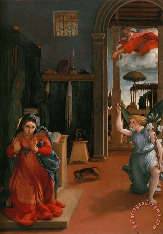 Lorenzo Lotto Annunciation Art Painting