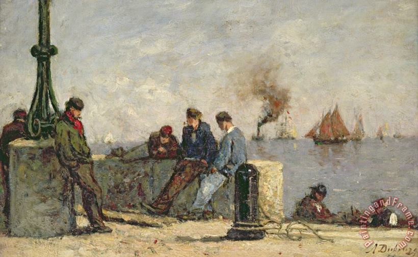 Sailors painting - Louis Alexandre Dubourg Sailors Art Print