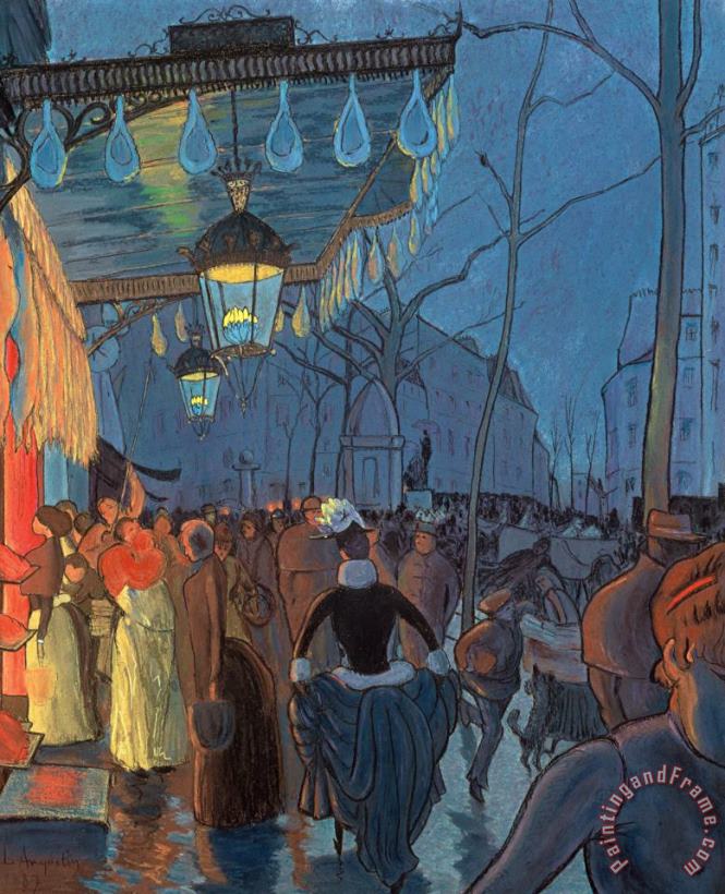 Louis Anquetin Avenue De Clichy Paris Art Print