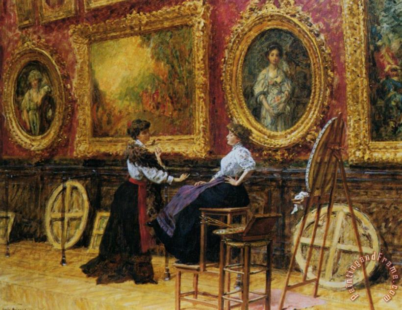 Louis Beroud Musee Du Louvre Art Painting