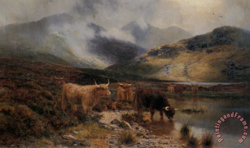 Louis Bosworth Hurt By an Argyllshire Loch Between The Showers Art Painting