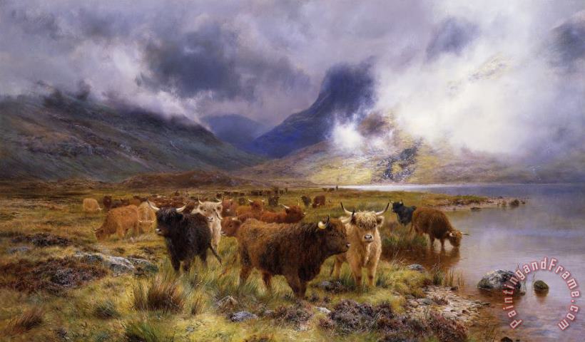 Louis Bosworth Hurt Through Glencoe By Way To The Tay Art Painting