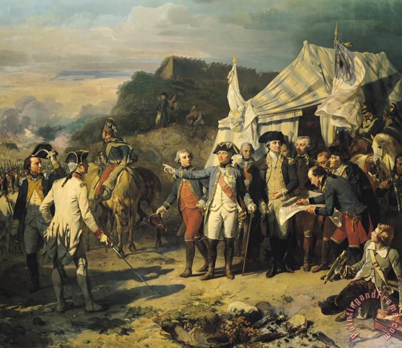 Louis Charles Auguste?Couder Siege of Yorktown Art Painting