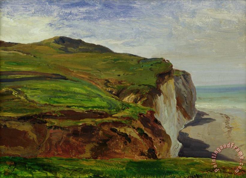Louis Eugene Gabriel Isabey Cliffs Art Painting