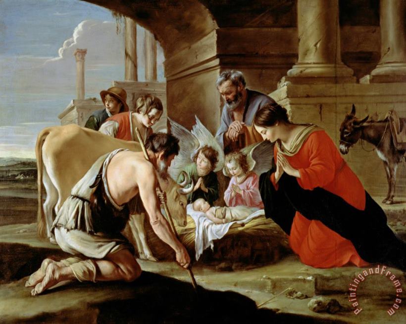 Louis Le Nain The Adoration of the Shepherds Art Painting