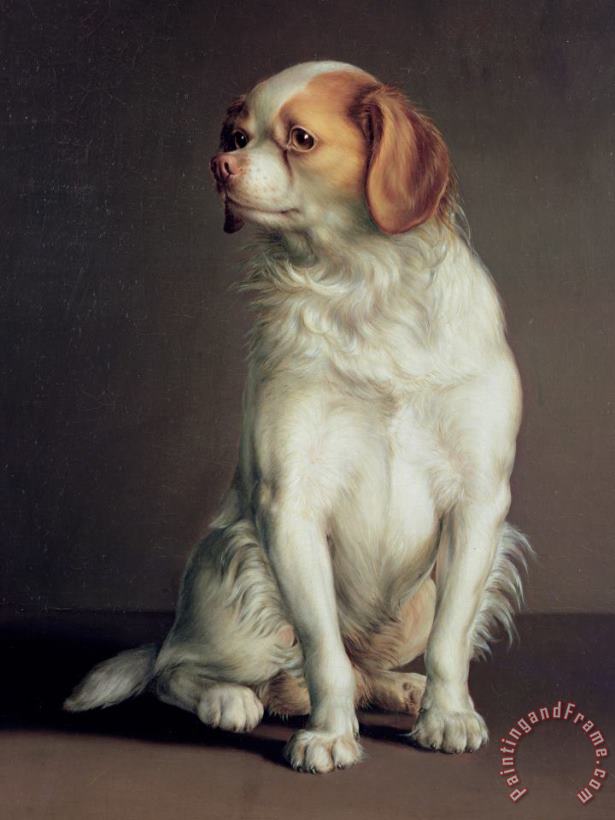Portrait Of A King Charles Spaniel painting - Louis Leopold Boilly Portrait Of A King Charles Spaniel Art Print