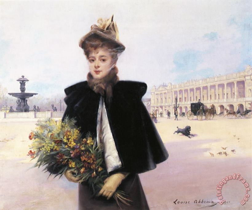 April Morning, Place De La Concorde painting - Louise Abbema April Morning, Place De La Concorde Art Print