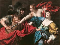 Luca Ferrari Venus preventing her son Aeneas from killing Helen of Troy
