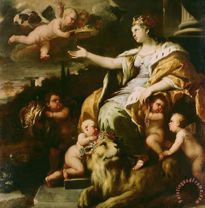 Allegory of Magnanimity painting - Luca Giordano Allegory of Magnanimity Art Print
