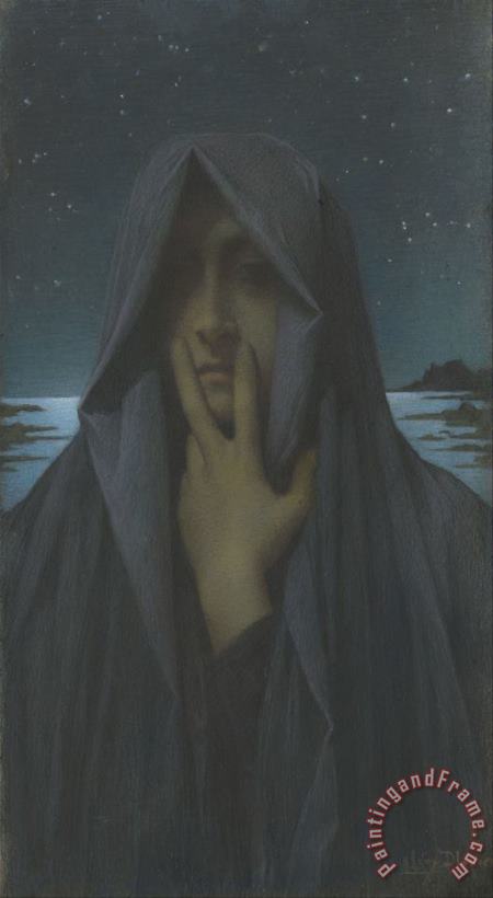 Lucien Levy-Dhurmer Le Silence Art Painting