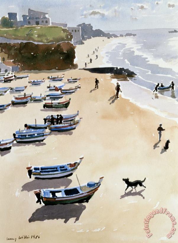 Boats on the Beach painting - Lucy Willis Boats on the Beach Art Print