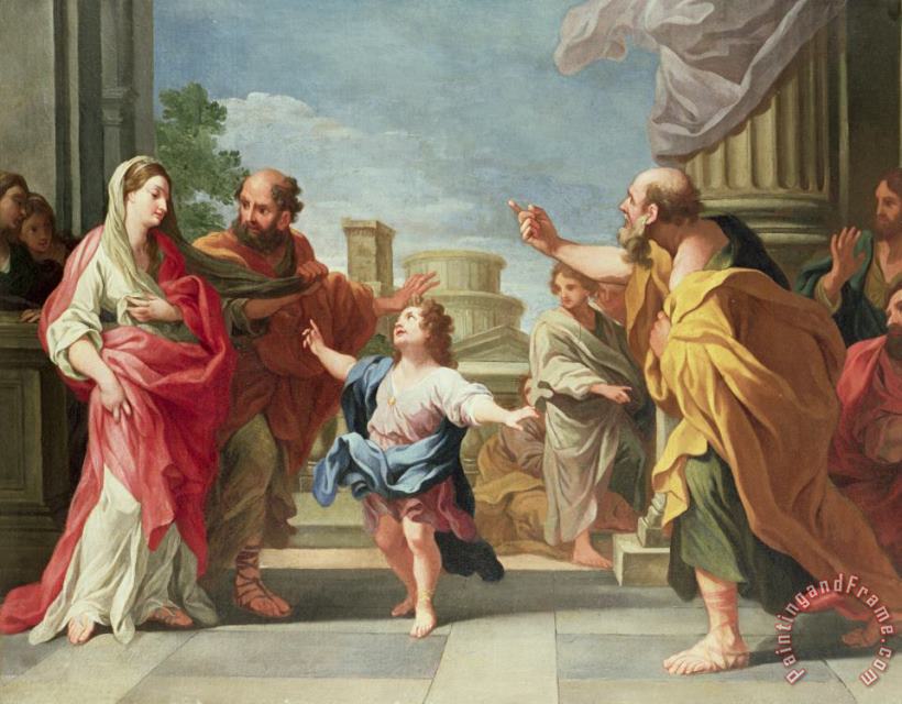 Ludovico Gimignani Christ Preaching in the Temple Art Painting