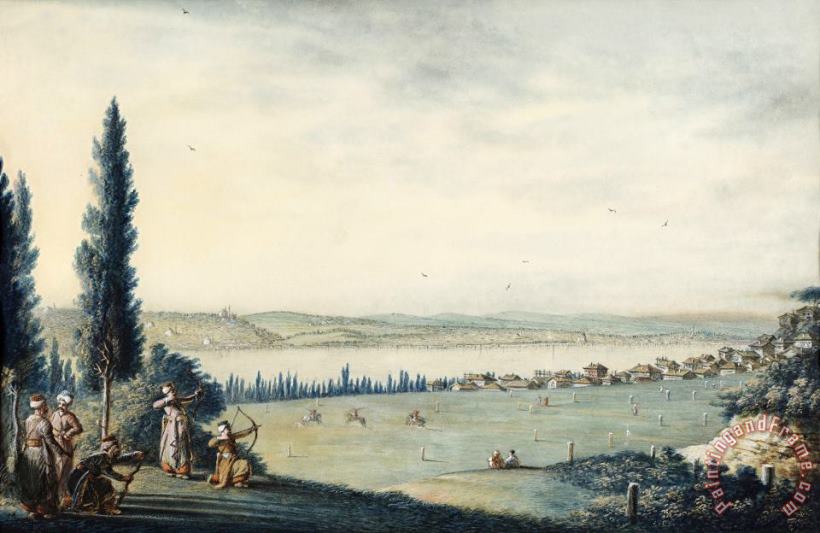 Luigi Mayer View of Constantinople And Eyup As Seen From Okmeydani Art Print