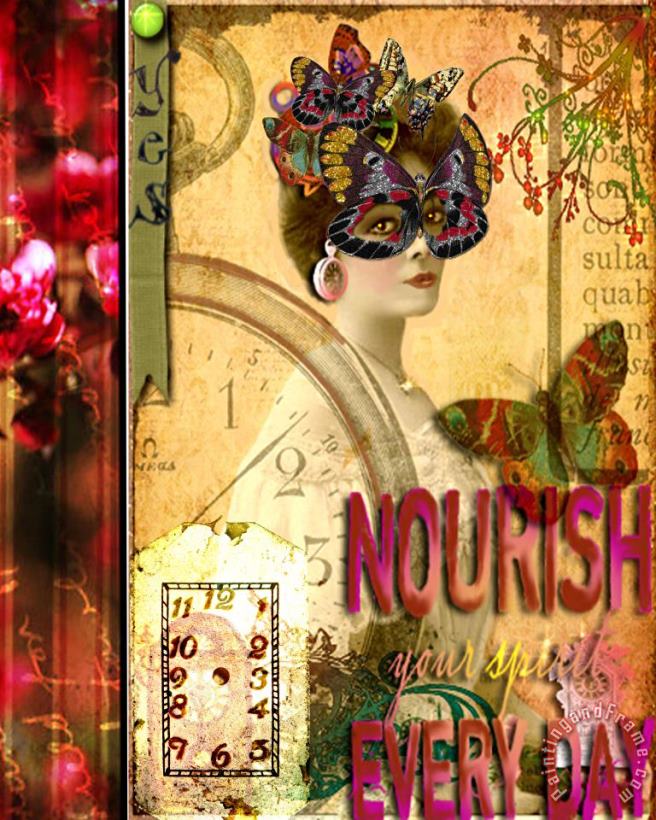 Nourish Your Spirit Every Day painting - Lynell Withers Nourish Your Spirit Every Day Art Print