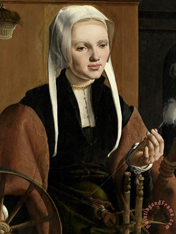 Maarten van Heemskerck Portrait of a Woman, Possibly Anne Codde Art Print
