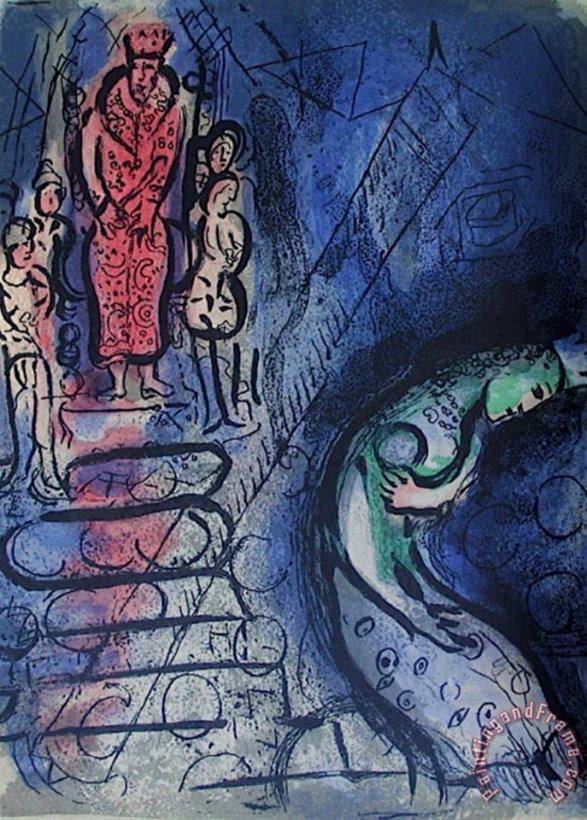 Bible Assuerus Chasse Vasthi painting - Marc Chagall Bible Assuerus Chasse Vasthi Art Print