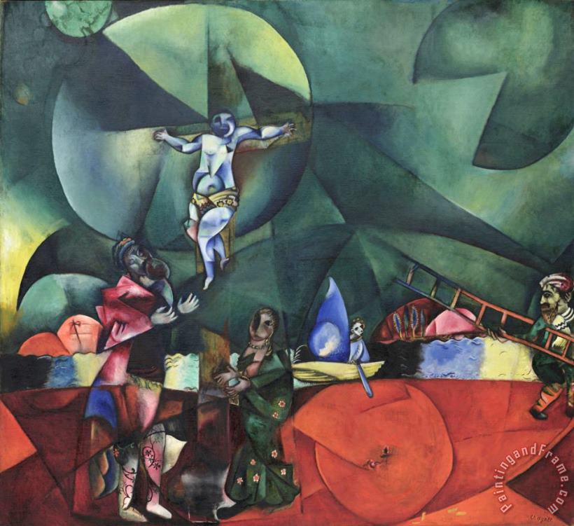Marc Chagall Calvary. 1912 Art Print