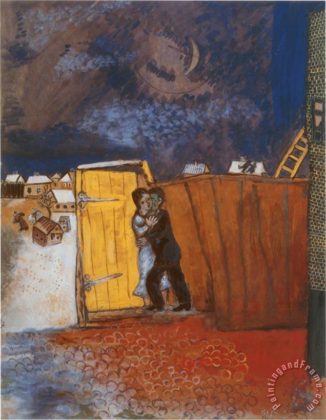 Claire De Lune painting - Marc Chagall Claire De Lune Art Print