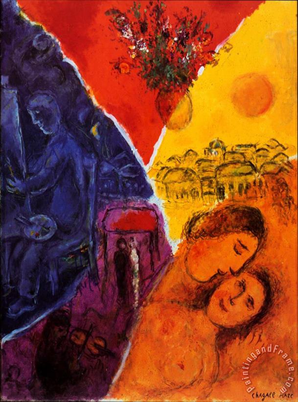 Marc Chagall Joie Art Painting