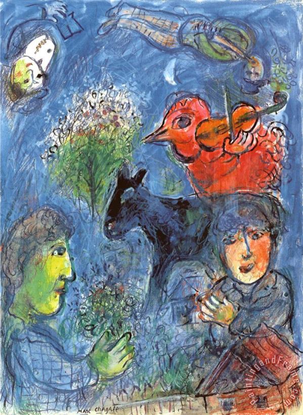 L Ete painting - Marc Chagall L Ete Art Print