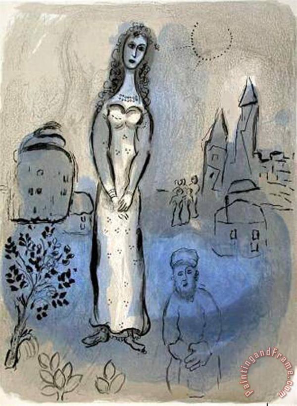 La Bible Esther painting - Marc Chagall La Bible Esther Art Print