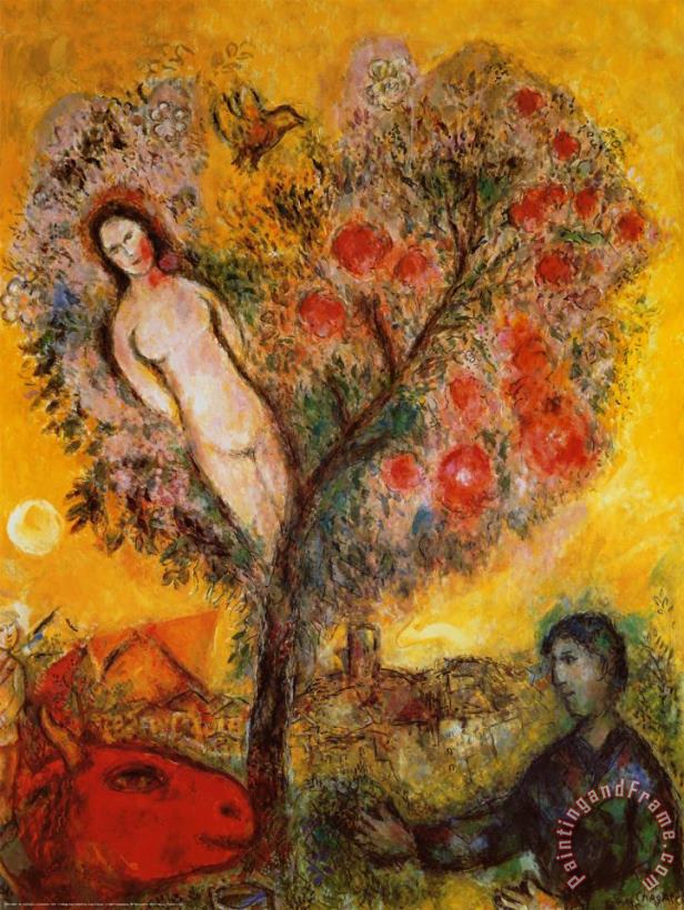 La Branche painting - Marc Chagall La Branche Art Print