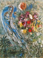 Marc Chagall Les Amoureux En Gris C 1960