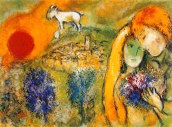 Marc Chagall Liebende in Vence