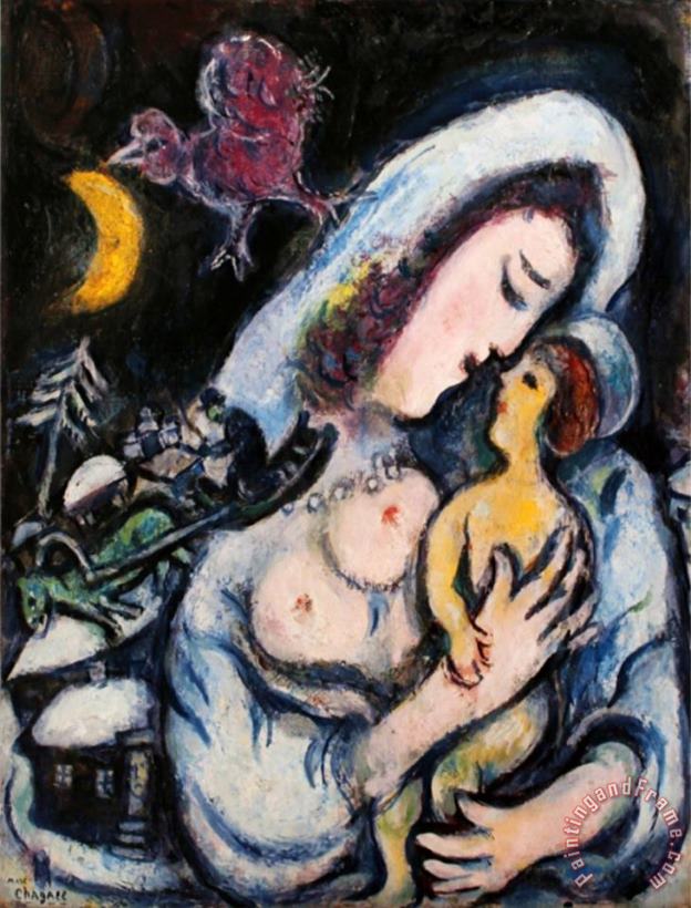 Marc Chagall Motherhood Art Print