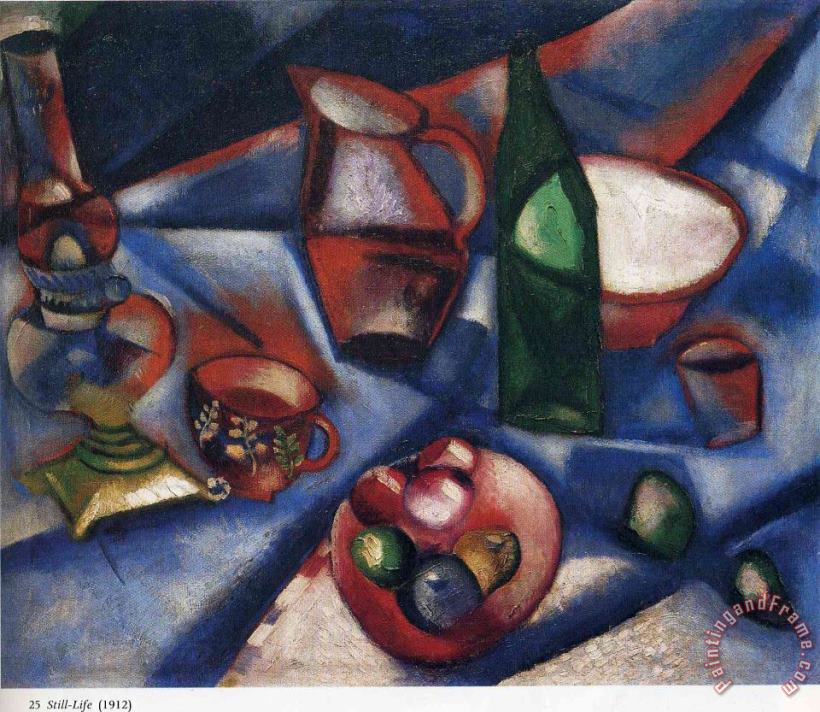 Marc Chagall Still Life 1912 Art Painting
