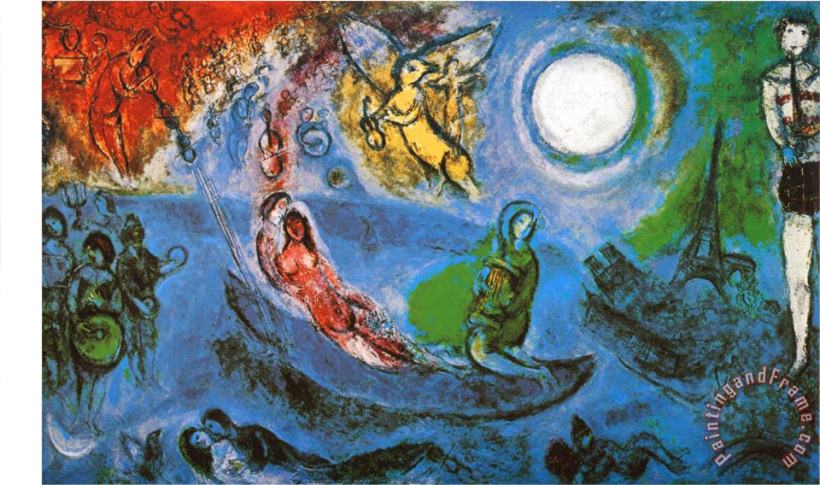 Marc Chagall The Concert Art Painting